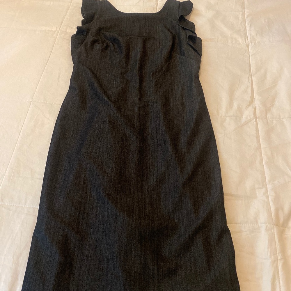 Calvin Klein dress with ruffles at shoulders